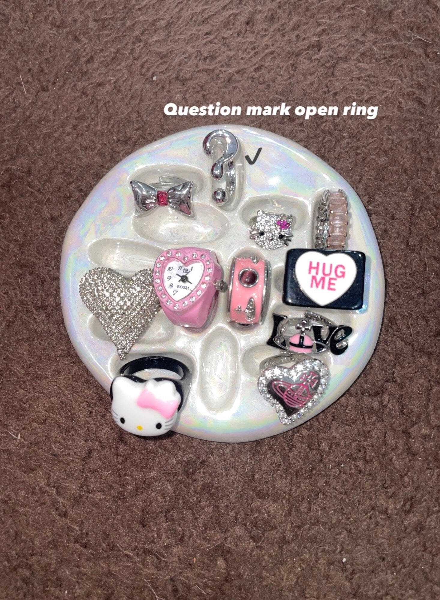 question mark open ring